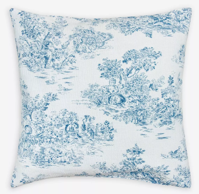 Jacquard cushion cover (Coraline. blue)